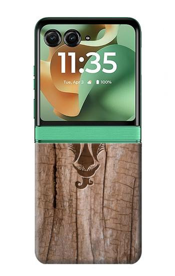 S2183 Chèvre de bois imprimé graphique Etui Coque Housse pour Motorola Razr 70+,60+, Razr+ (2026, 2025, 2024)