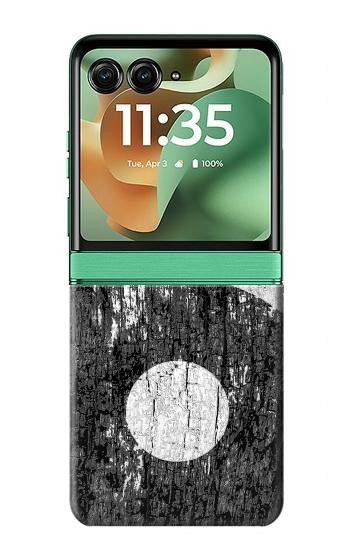 S2489 Yin Yang Bois imprimé graphique Etui Coque Housse pour Motorola Razr 70+,60+, Razr+ (2026, 2025, 2024)