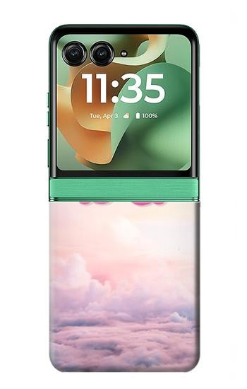 S2514 Ailes Ange mignon Etui Coque Housse pour Motorola Razr 70+,60+, Razr+ (2026, 2025, 2024)