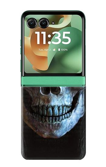 S2585 Mal mort Crâne Pentacle Etui Coque Housse pour Motorola Razr 70+,60+, Razr+ (2026, 2025, 2024)