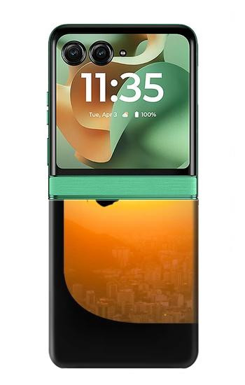 S2676 Extreme Skate-board Coucher de soleil Etui Coque Housse pour Motorola Razr 70+,60+, Razr+ (2026, 2025, 2024)