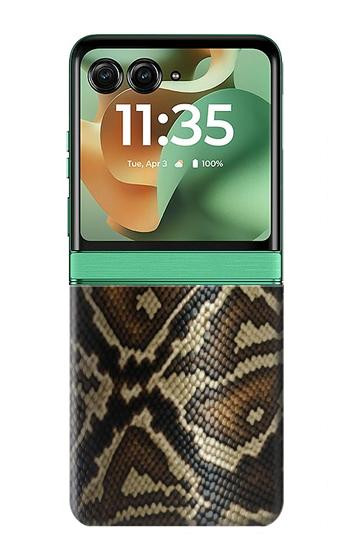 S2712 Anaconda Amazon Serpent Motif imprimé Peau Etui Coque Housse pour Motorola Razr 70+,60+, Razr+ (2026, 2025, 2024)