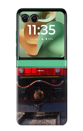 S2774 Train Canada Nationale des chemins de fer Etui Coque Housse pour Motorola Razr 70+,60+, Razr+ (2026, 2025, 2024)