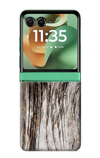 S2844 Vieux bois d'écorce graphique Etui Coque Housse pour Motorola Razr 70+,60+, Razr+ (2026, 2025, 2024)