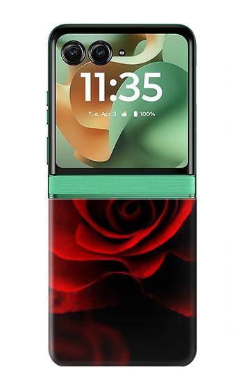 S2898 Rouge Rose Etui Coque Housse pour Motorola Razr 70+,60+, Razr+ (2026, 2025, 2024)