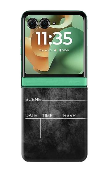 S2919 Directeur Bardeau millésimé Etui Coque Housse pour Motorola Razr 70+,60+, Razr+ (2026, 2025, 2024)