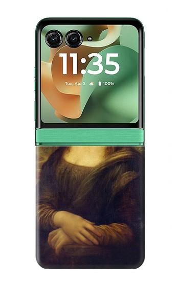 S3038 Peinture Mona Lisa Da Vinci Etui Coque Housse pour Motorola Razr 70+,60+, Razr+ (2026, 2025, 2024)