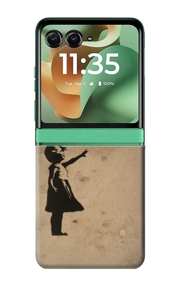 S3170 Fille de coeur hors de portée Etui Coque Housse pour Motorola Razr 70+,60+, Razr+ (2026, 2025, 2024)