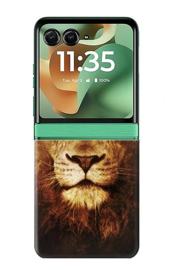 S3182 Lion Etui Coque Housse pour Motorola Razr 70+,60+, Razr+ (2026, 2025, 2024)