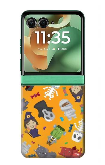 S3275 Mignon Halloween Motif Dessin animé Etui Coque Housse pour Motorola Razr 70+,60+, Razr+ (2026, 2025, 2024)