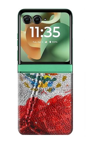 S3314 Mexique Drapeau Vinatage Football Graphique Etui Coque Housse pour Motorola Razr 70+,60+, Razr+ (2026, 2025, 2024)