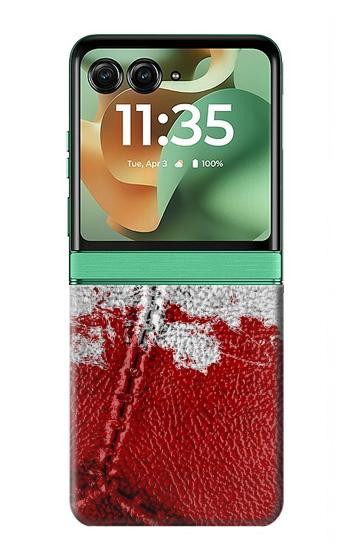 S3318 Italie Drapeau graphique Football Millésime Etui Coque Housse pour Motorola Razr 70+,60+, Razr+ (2026, 2025, 2024)