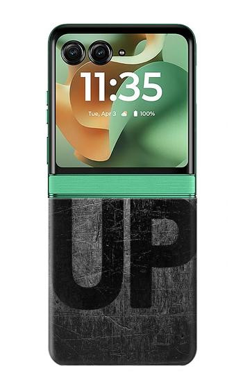 S3367 N'abandonnez jamais Etui Coque Housse pour Motorola Razr 70+,60+, Razr+ (2026, 2025, 2024)