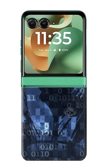 S3431 Numérique Cyber ​​code Hacker Etui Coque Housse pour Motorola Razr 70+,60+, Razr+ (2026, 2025, 2024)