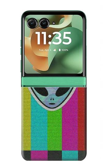 S3437 Extraterrestre Aucun signal Etui Coque Housse pour Motorola Razr 70+,60+, Razr+ (2026, 2025, 2024)