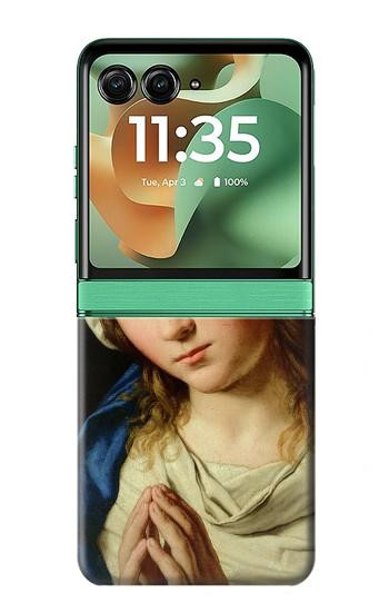 S3476 Prière Vierge Marie Etui Coque Housse pour Motorola Razr 70+,60+, Razr+ (2026, 2025, 2024)