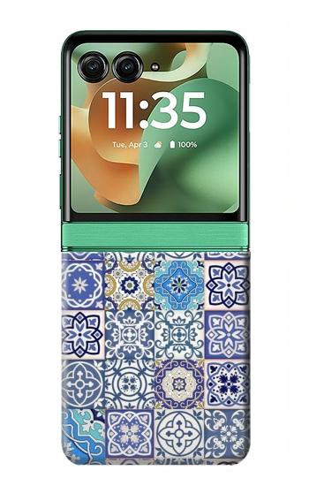 S3537 Motif marocain Mosaïque Etui Coque Housse pour Motorola Razr 70+,60+, Razr+ (2026, 2025, 2024)