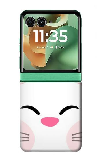 S3542 Chat mignon Dessin animé Etui Coque Housse pour Motorola Razr 70+,60+, Razr+ (2026, 2025, 2024)