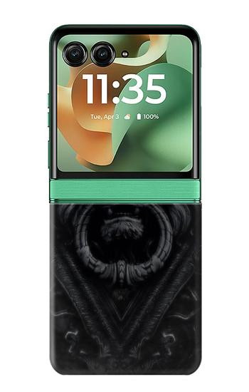 S3619 Lion noir gothique Etui Coque Housse pour Motorola Razr 70+,60+, Razr+ (2026, 2025, 2024)