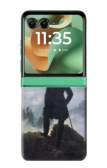 S3789 Wanderer above the Sea of Fog Etui Coque Housse pour Motorola Razr 70+,60+, Razr+ (2026, 2025, 2024)