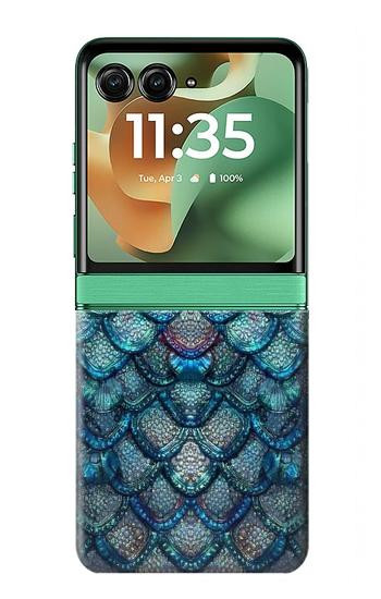 S3809 Écaille de poisson sirène Etui Coque Housse pour Motorola Razr 70+,60+, Razr+ (2026, 2025, 2024)