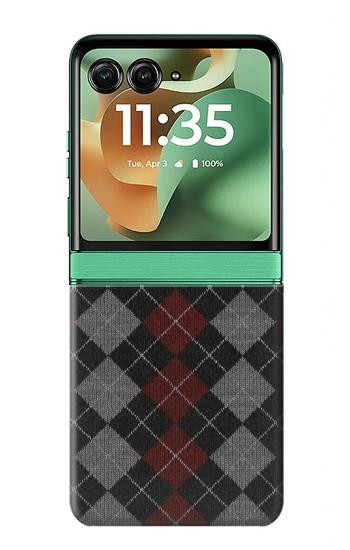 S3907 Texture de chandail Etui Coque Housse pour Motorola Razr 70+,60+, Razr+ (2026, 2025, 2024)
