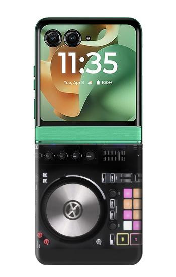 S3931 Peinture graphique pour table de mixage DJ Etui Coque Housse pour Motorola Razr 70+,60+, Razr+ (2026, 2025, 2024)