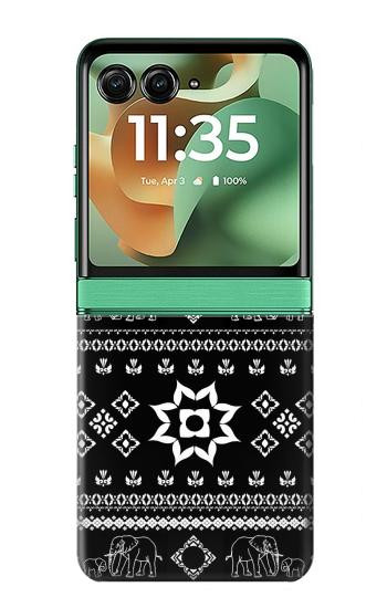 S3932 Patron de pantalon éléphant Etui Coque Housse pour Motorola Razr 70+,60+, Razr+ (2026, 2025, 2024)