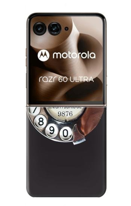 S0059 Ligne téléphonique Etui Coque Housse pour Motorola Razr 60 Ultra, Razr Ultra 2025