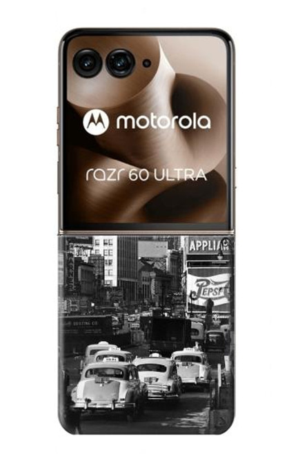 S0182 New York Vintage Etui Coque Housse pour Motorola Razr 60 Ultra, Razr Ultra 2025