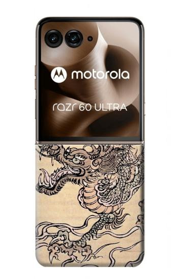 S0318 antique dragon Etui Coque Housse pour Motorola Razr 70 Ultra, 60 Ultra, 50 Ultra, Ultra 2026, Ultra 2025
