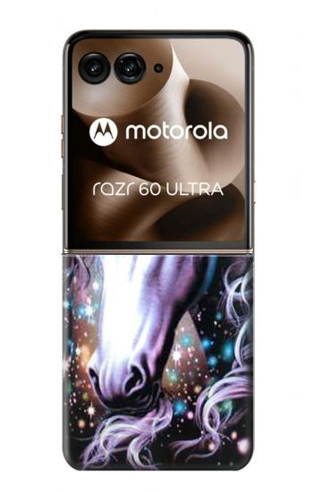 S0749 licorne Cheval Etui Coque Housse pour Motorola Razr 70 Ultra, 60 Ultra, 50 Ultra, Ultra 2026, Ultra 2025