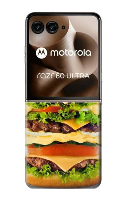 S0790 Hamburger Etui Coque Housse pour Motorola Razr 60 Ultra, Razr Ultra 2025