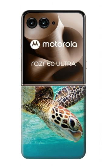S1377 Océan tortue de mer Etui Coque Housse pour Motorola Razr 70 Ultra, 60 Ultra, 50 Ultra, Ultra 2026, Ultra 2025