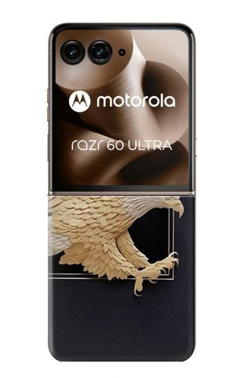 S1383 Sculpture papier Aigle Etui Coque Housse pour Motorola Razr 70 Ultra, 60 Ultra, 50 Ultra, Ultra 2026, Ultra 2025