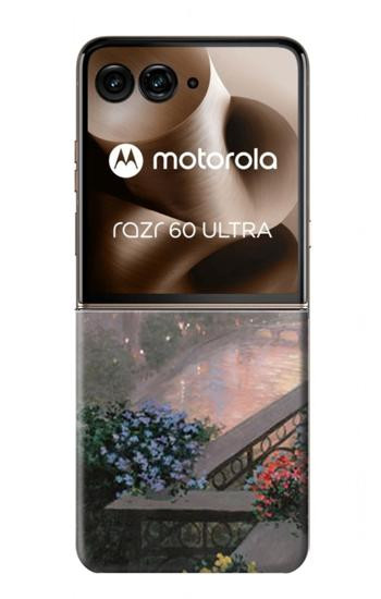S1443 Terrasse à Paris Eifel Etui Coque Housse pour Motorola Razr 70 Ultra, 60 Ultra, 50 Ultra, Ultra 2026, Ultra 2025