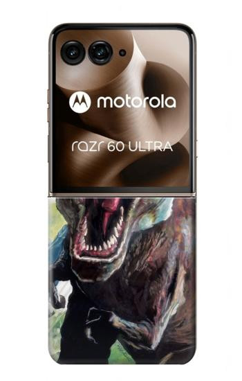 S1453 Dinosaur Trex Tyrannosaurus Rex Etui Coque Housse pour Motorola Razr 70 Ultra, 60 Ultra, 50 Ultra, Ultra 2026, Ultra 2025