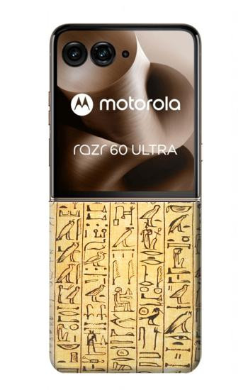 S1625 Textes des Sarcophages égyptiens Etui Coque Housse pour Motorola Razr 70 Ultra, 60 Ultra, 50 Ultra, Ultra 2026, Ultra 2025