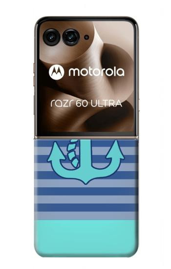 S2081 Ancre nautique Etui Coque Housse pour Motorola Razr 70 Ultra, 60 Ultra, 50 Ultra, Ultra 2026, Ultra 2025
