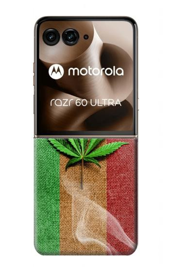 S2109 Drapeau Rasta Etui Coque Housse pour Motorola Razr 70 Ultra, 60 Ultra, 50 Ultra, Ultra 2026, Ultra 2025