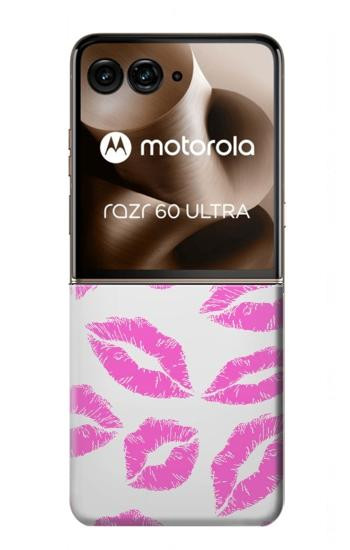 S2214 Bisous Lèvres roses Etui Coque Housse pour Motorola Razr 70 Ultra, 60 Ultra, 50 Ultra, Ultra 2026, Ultra 2025