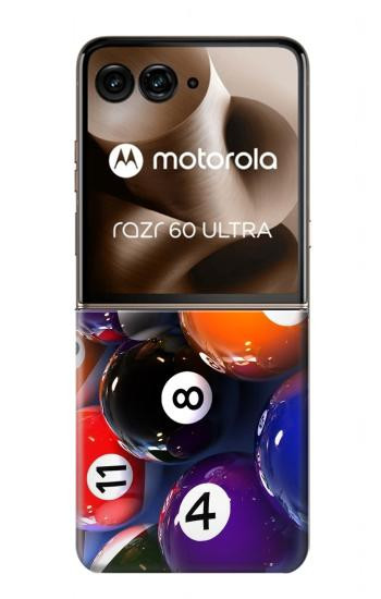 S2238 Billard Boule de billard Etui Coque Housse pour Motorola Razr 70 Ultra, 60 Ultra, 50 Ultra, Ultra 2026, Ultra 2025