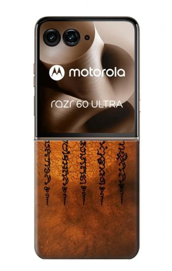 S2251 Le succès cinq lignes et bonne chance Tatouage Etui Coque Housse pour Motorola Razr 70 Ultra, 60 Ultra, 50 Ultra, Ultra 2026, Ultra 2025