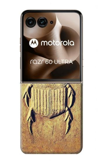 S2401 Scarabée égyptien Beetle imprimé graphique Etui Coque Housse pour Motorola Razr 70 Ultra, 60 Ultra, 50 Ultra, Ultra 2026, Ultra 2025