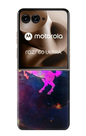 S2486 Arc en ciel espace de nébuleuse Licorne Etui Coque Housse pour Motorola Razr 70 Ultra, 60 Ultra, 50 Ultra, Ultra 2026, Ultra 2025