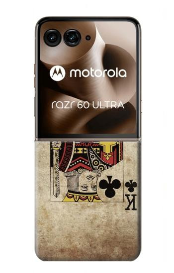 S2528 Poker King Carte Etui Coque Housse pour Motorola Razr 70 Ultra, 60 Ultra, 50 Ultra, Ultra 2026, Ultra 2025