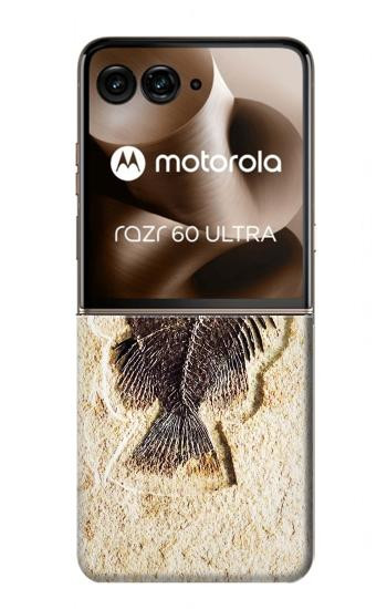 S2562 fossile poisson Etui Coque Housse pour Motorola Razr 70 Ultra, 60 Ultra, 50 Ultra, Ultra 2026, Ultra 2025