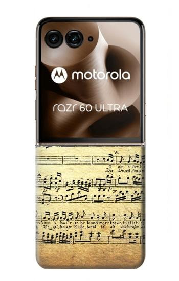 S2667 Fowler Mozart Partitions Etui Coque Housse pour Motorola Razr 70 Ultra, 60 Ultra, 50 Ultra, Ultra 2026, Ultra 2025