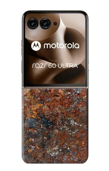 S2714 Rouille Texture acier imprimé graphique Etui Coque Housse pour Motorola Razr 70 Ultra, 60 Ultra, 50 Ultra, Ultra 2026, Ultra 2025