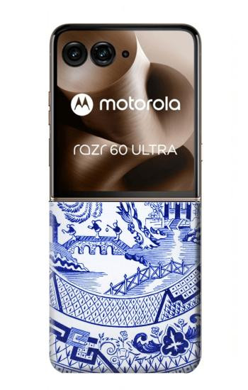 S2768 Motif Willow Graphique Etui Coque Housse pour Motorola Razr 70 Ultra, 60 Ultra, 50 Ultra, Ultra 2026, Ultra 2025